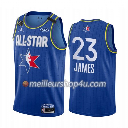 Maillot Basket Homme Los Angeles Lakers LeBron James 23 2020 All-Star Jordan Brand Bleu Swingman